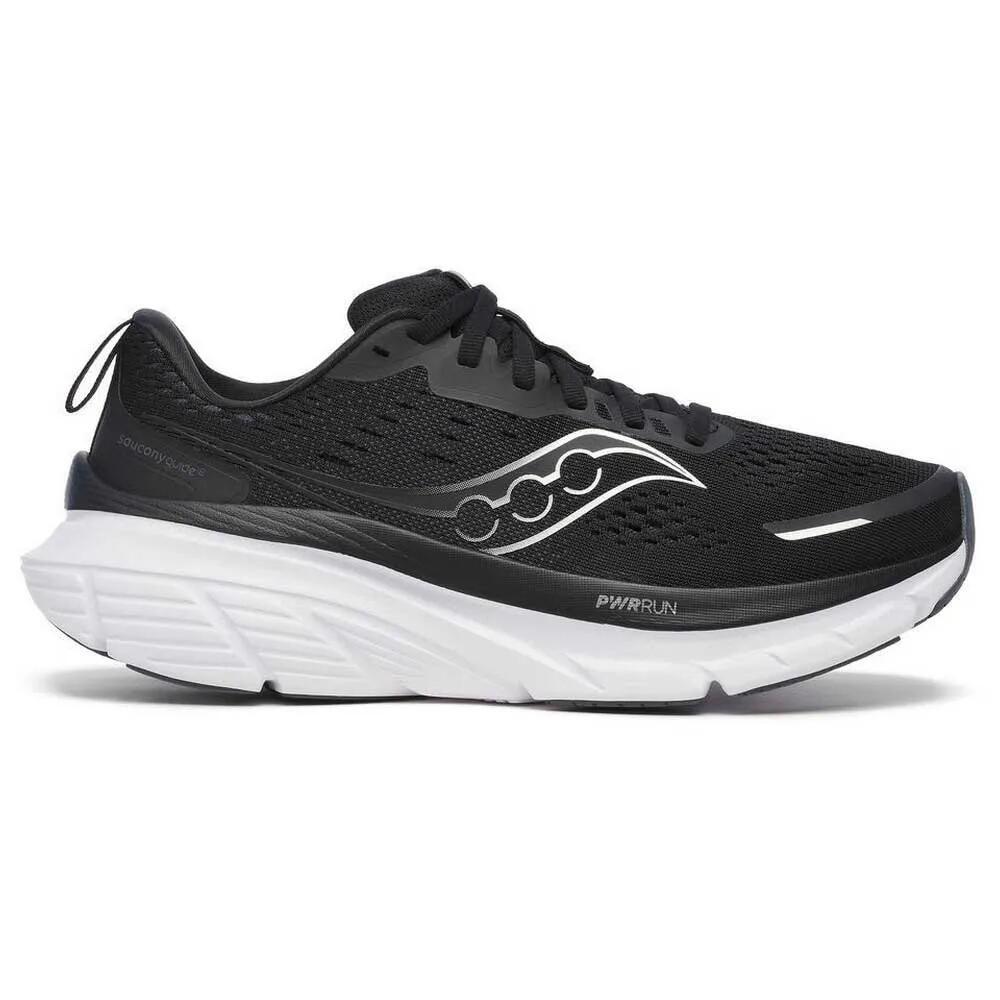 SAUCONY Guide 18 Wide Trail Running Shoes サッカニー ガイド 18 ワイド トレイル ランニング シューズ （ Black/White ） | SAUCONY Guide 18 Wide Trail Running Shoes [t]