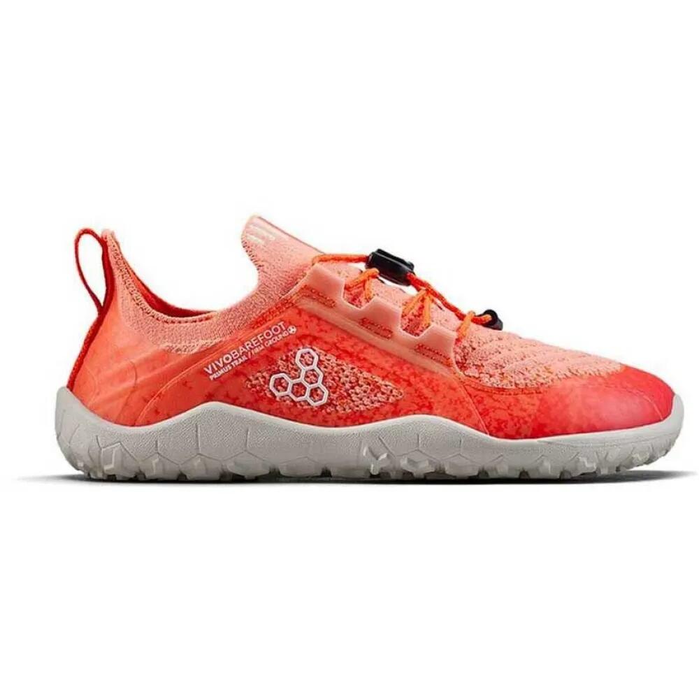ビボベアフット プライマス トレイル ニット FG ベアフット キッズ トレイル ランニング シューズ （ Sunset ） | VIVOBAREFOOT