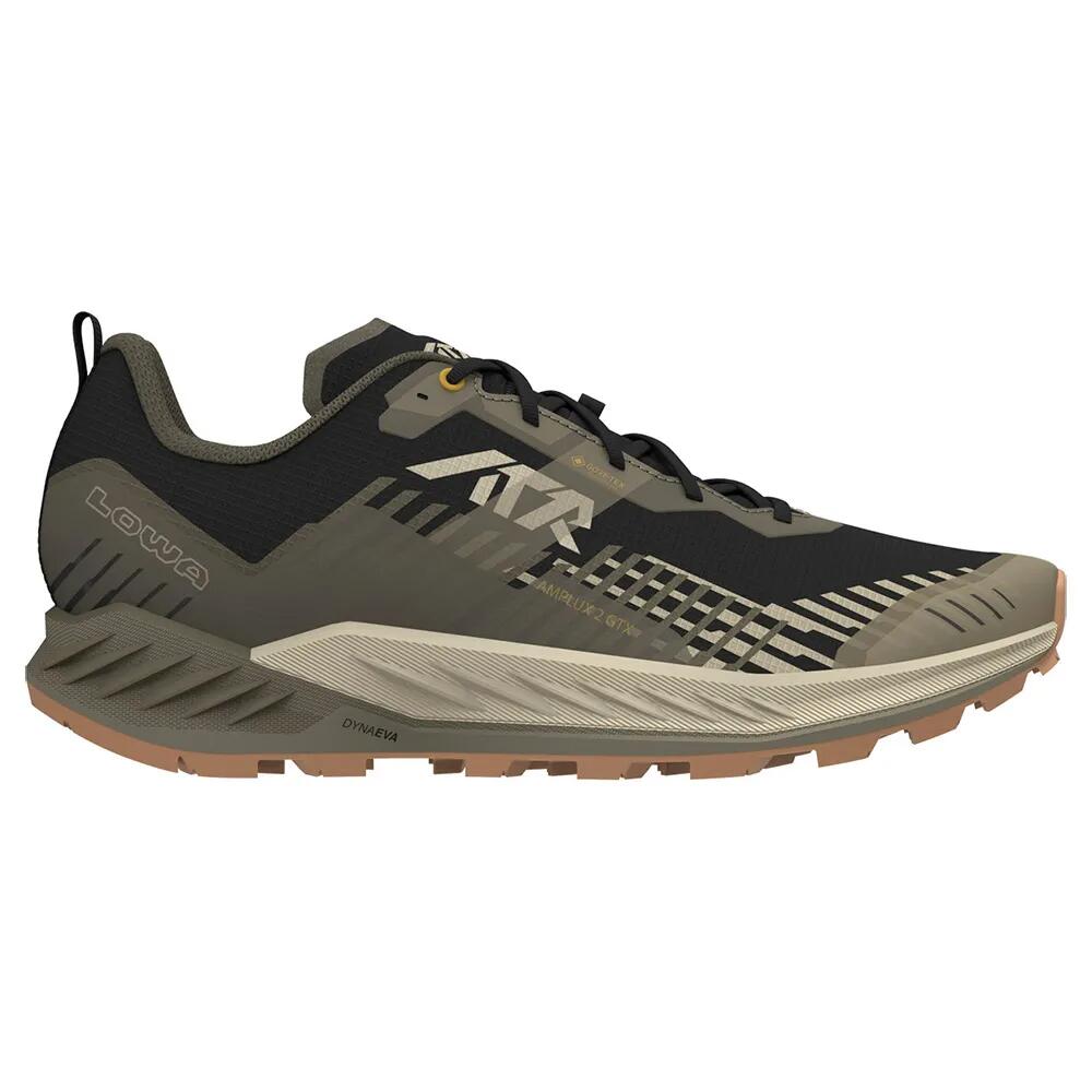 ローバー アンプリュックス 2 ゴアテックス トレイル ランニング シューズ （ Black/Olive ） | LOWA Amplux 2 gore-tex trail running shoes 