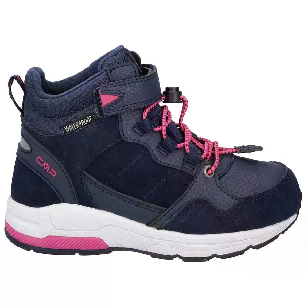 シーエムピー ハディル レザー ウォータープルーフ 3Q84524 ジュニア ハイキングシューズ （ BlackBlue ） | CMP Hadil Leather Waterproof 3Q84524 Junior hiking shoes [t]