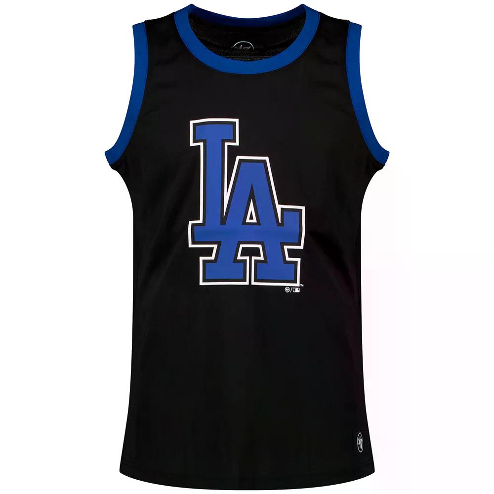樂天商城 - 47 MLB 15126193 ロサンゼルス ドジャース ノースリーブ Tシャツ （ JetBlack/JetBlack ） | 47 MLB 15126193 Los Angeles Dodgers Sleeveless T-Shirt [t]