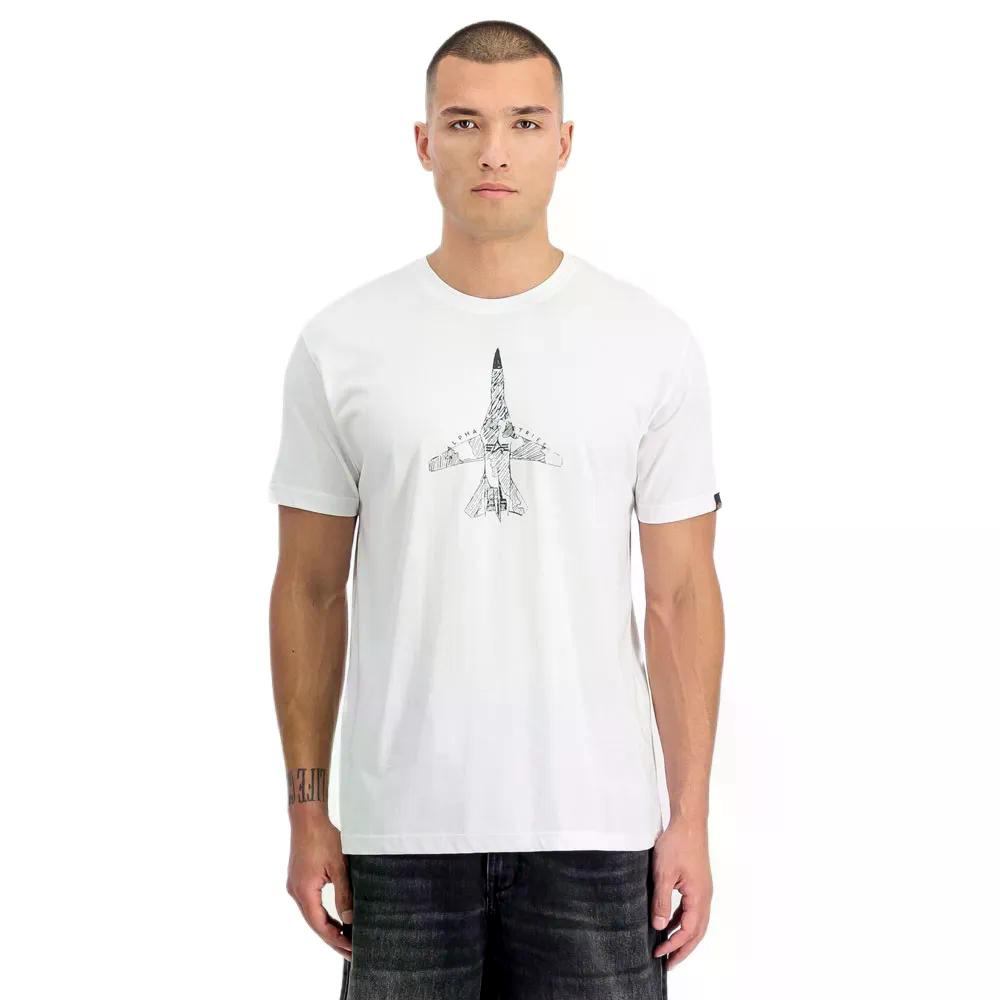 Rakuten - アルファインダストリーズ エアフォース スケッチ ショートスリーブ Tシャツ （ White ） | ALPHA INDUSTRIES Air Force Sketch Short Sleeve T-Shirt [t]