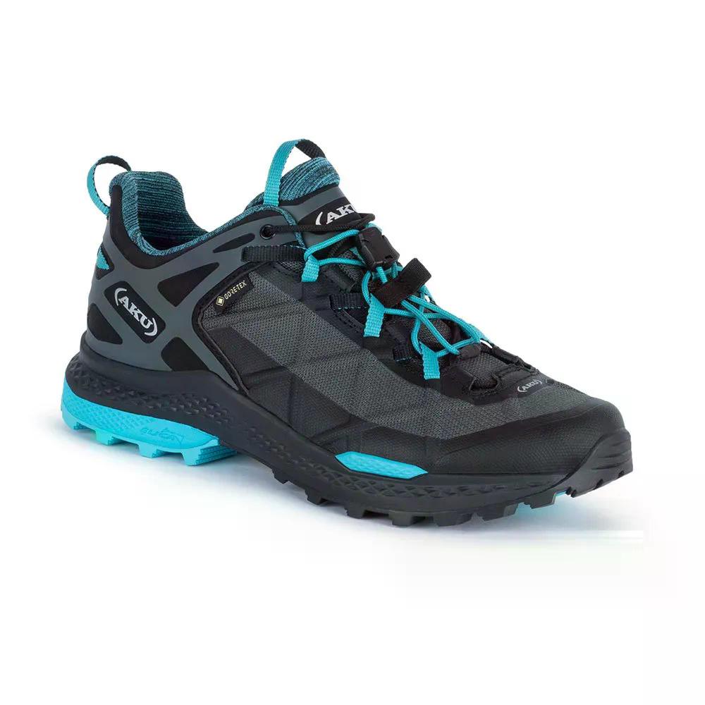 アク ロケット DFS ゴアテックス ハイキングシューズ （ Black/Turquoise ） | AKU Rocket DFS gore-tex hiking shoes [t]