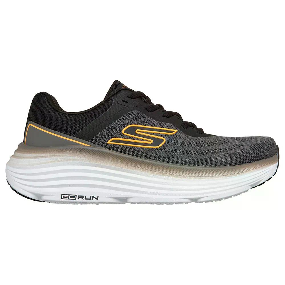スケッチャーズ マックス クッショニング エンデバー ランニング シューズ （ BlackAndCharcoalTextile ） | SKECHERS Max Cushioning Endeavour Running Shoes [t]