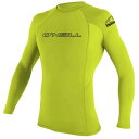 ラッシュガード - O'NEILL WETSUITS Basic Skins Rashguard Long Sleeve Rash Guard ( Lime )...
