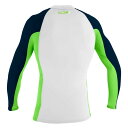 ラッシュガード - O'NEILL WETSUITS Premium Skins Long Sleeve Rash Guard ( White / Day Gl...