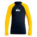 ラッシュガード - QUIKSILVER Everyday Upf50 Long Sleeve Rash Guard ( Dark Navy / Solar P...