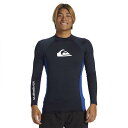 ラッシュガード - QUIKSILVER Everyday Upf50 Comp Long Sleeve Rash Guard ( Dark Navy ) [t...