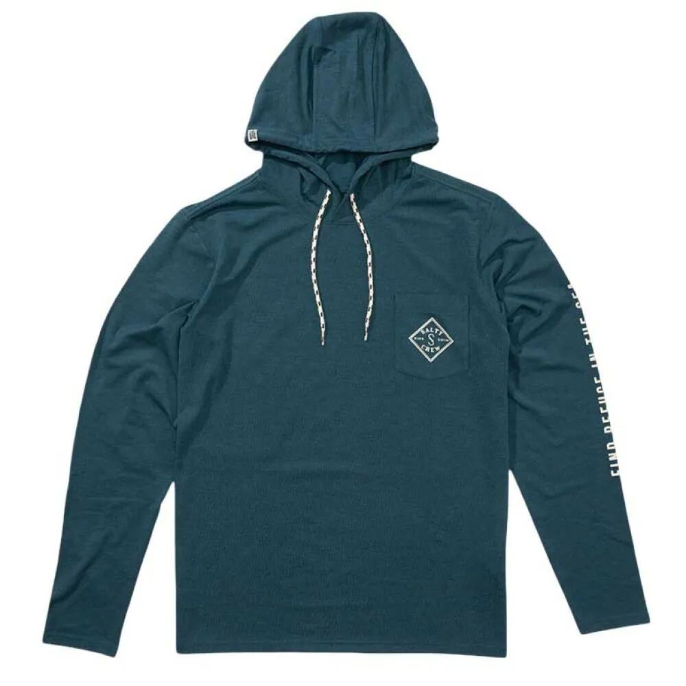 樂天商城 - ラッシュガード - SALTY CREW Tippet hood tech Long Sleeve Rash Guard （ Hydro ） [t]