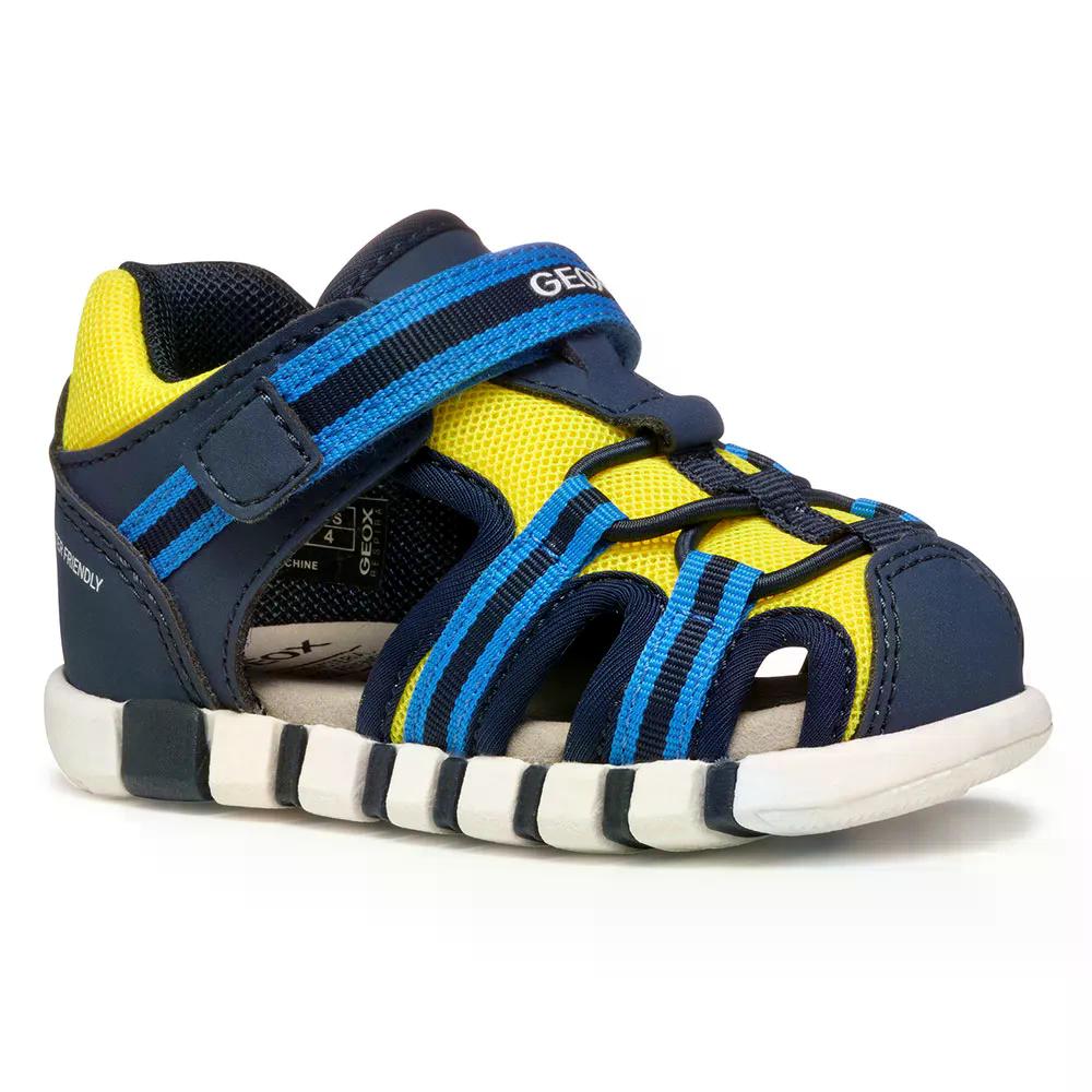 樂天商城 - ジェオックス イウピドゥー サンダル ボーイズ （ Navy/FluoYellow ） | GEOX Iupidoo sandals Boys [t]