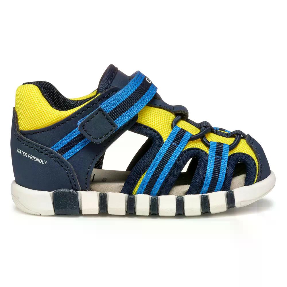 ジェオックス イウピドゥー サンダル ボーイズ （ Navy/FluoYellow ） | GEOX Iupi...