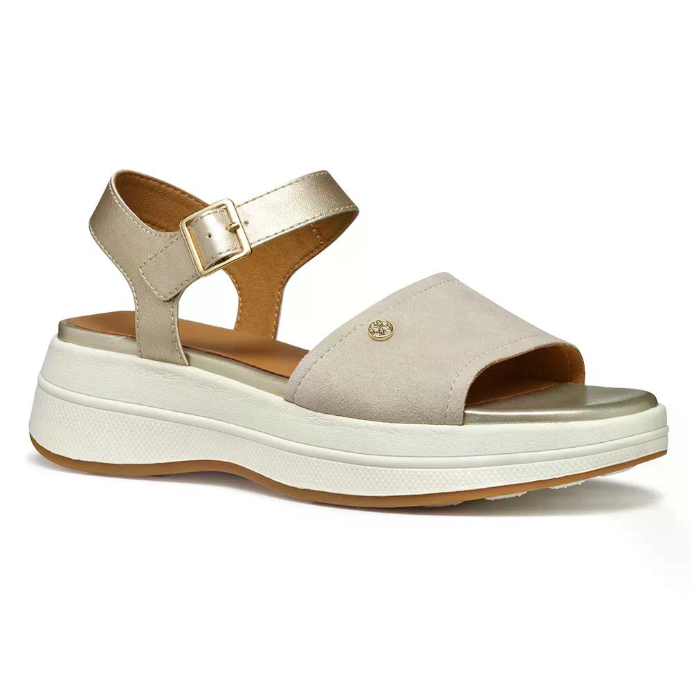 樂天商城 - ジェオックス スフェリカ エキューブ-3 S サンダル ウーマン （ LightTaupe/LightGold ） | GEOX Spherica Ecub-3 S sandals woman [t]