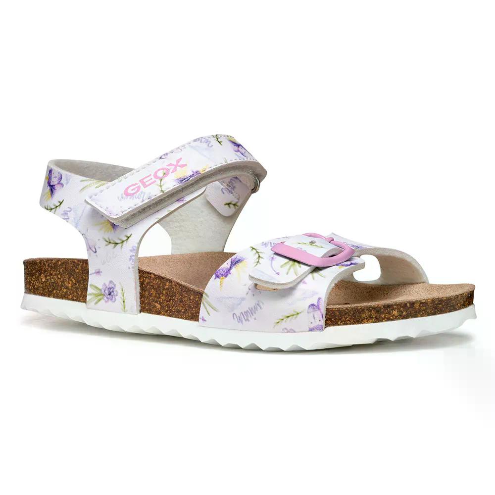 ジェオックス アドリエル サンダル ガールズ （ White/Lilac ） | GEOX Adriel sandals Girls [t](4.0)