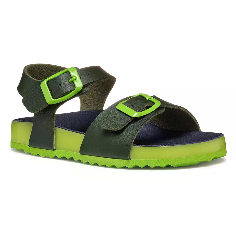 樂天商城 - ジェオックス ギータ サンダル ボーイズ （ DarkGreen/Lime ） | GEOX Ghita sandals Boys [t]