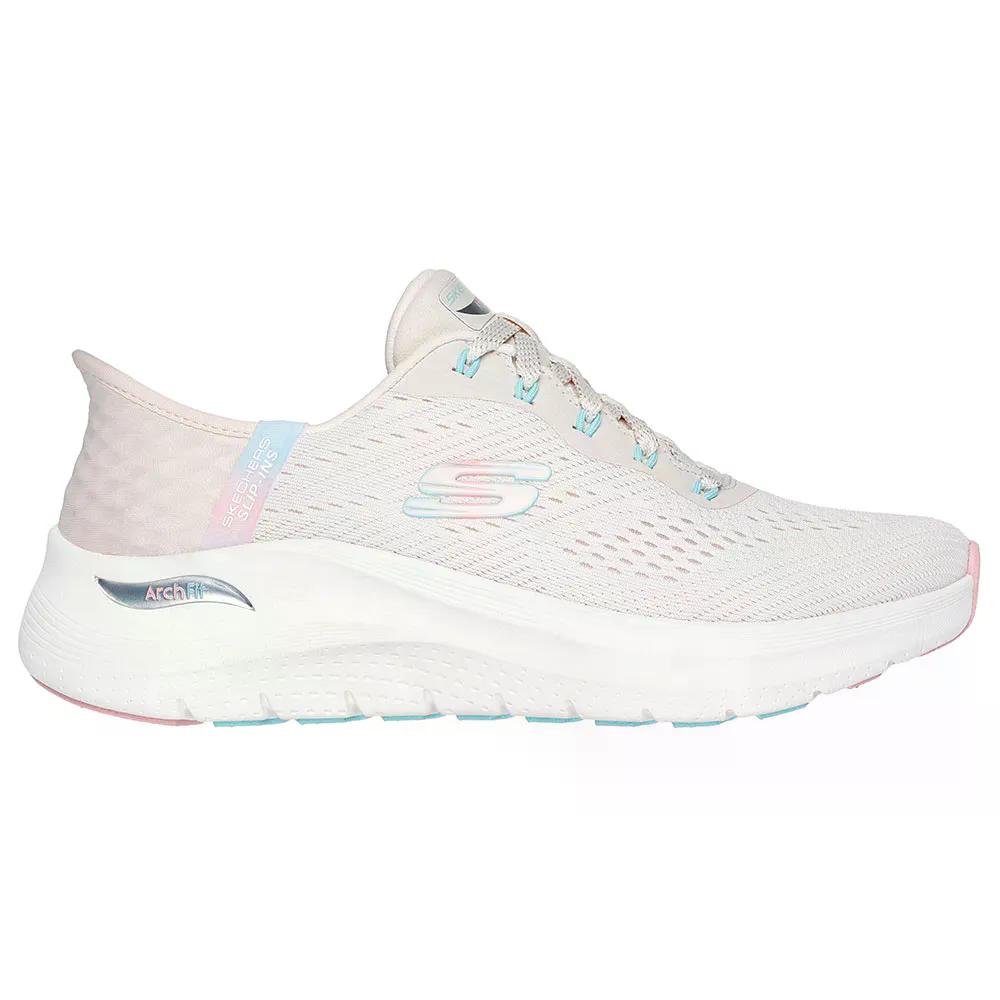スケッチャーズ アーチ フィット 2.0 イージー シック スニーカー レディース （ NaturalMesh/PinkTrim ） | SKECHERS Arch Fit 2.0 Easy Chic Sneakers Woman [t]