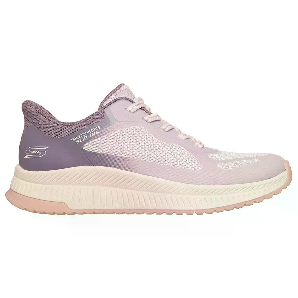スケッチャーズ ボブス スクワッド 4 ステイプル ルック スニーカー レディース （ Purple-MultiMesh ） | SKECHERS BOBS Squad 4 Staple Look Sneakers Woman [t]