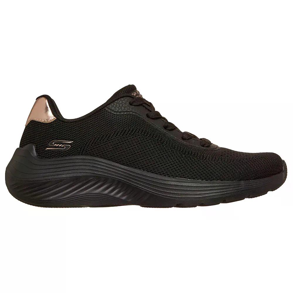 スケッチャーズ ボブス スクワッド ウェーブス カレント ルック スニーカー レディース （ BlackKnit ） | SKECHERS BOBS Squad Waves Current Look Sneakers Woman 