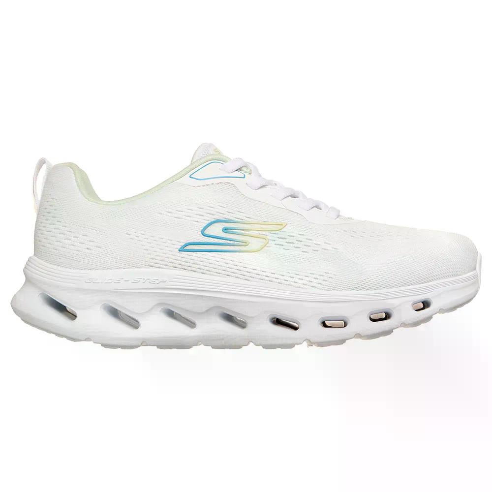 スケッチャーズ ゴーウォーク グライド ステップ 2.0 クリスティー スニーカー レディース （ WhiteTextile/BlueTrim ） | SKECHERS