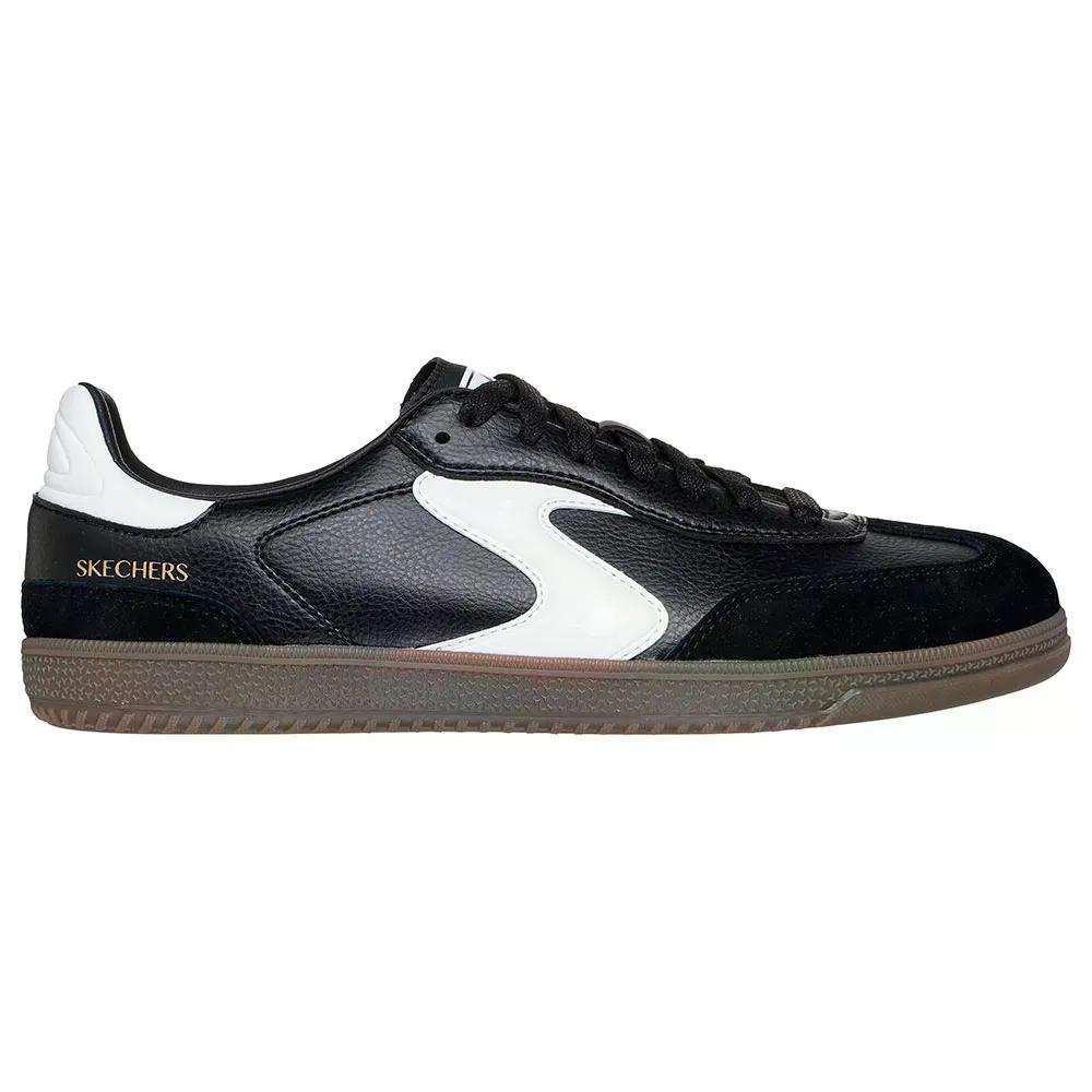樂天商城 - スケッチャーズ ホットショット キックオフ スニーカー レディース （ BlackDuraleather/WhiteLeather/Trim ） | SKECHERS Hotshot Kickoff Sneakers Woman [t]