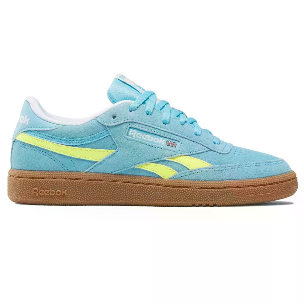 樂天商城 - REEBOK Club C Revenge ジュニア用スニーカー （ DigitalBlue/SolarAcidYellow/Gum ） [t]
