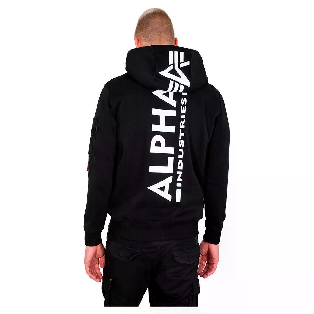 Rakuten - アルファ インダストリーズ バックプリント ジップ フーディー （ Black ） | ALPHA INDUSTRIES Back Print Zip hoodie [t]