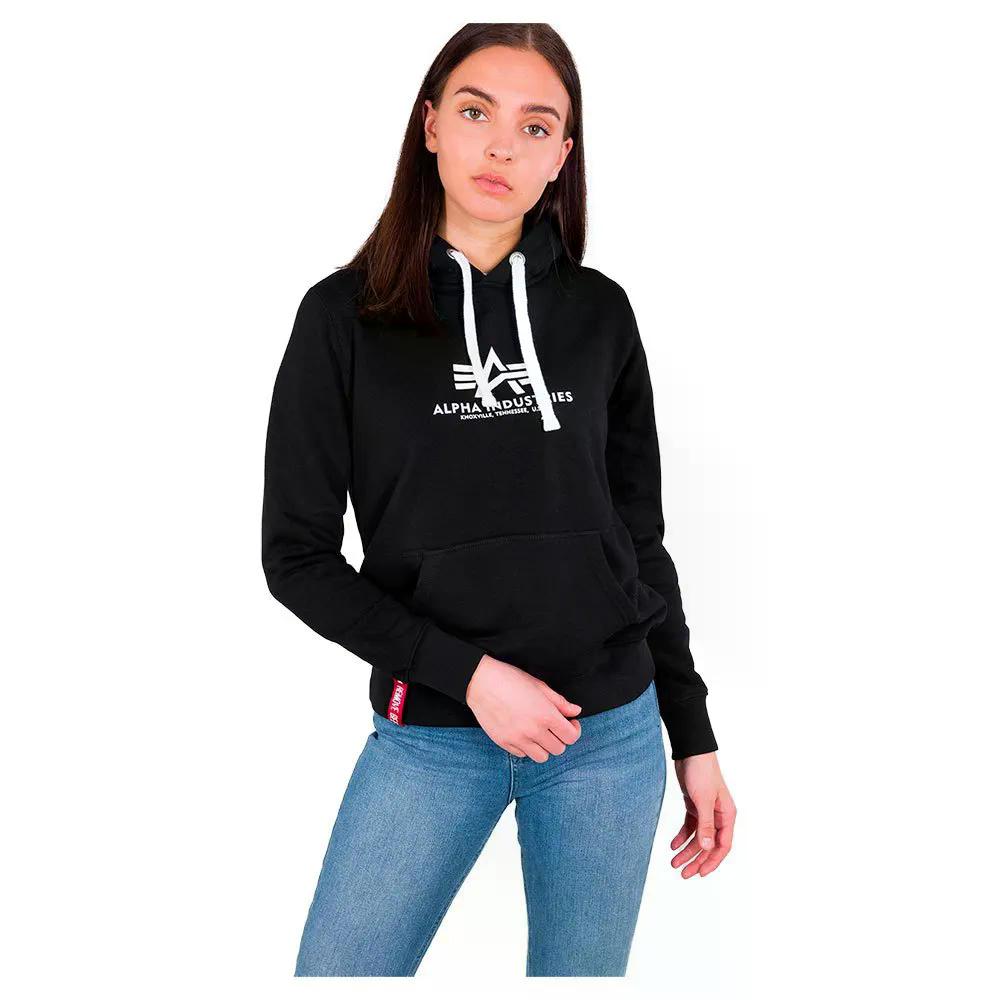 アルファ インダストリーズ ニュー ベーシック フーディー ウーマン （ Black ） | ALPHA INDUSTRIES New Basic hoodie woman 