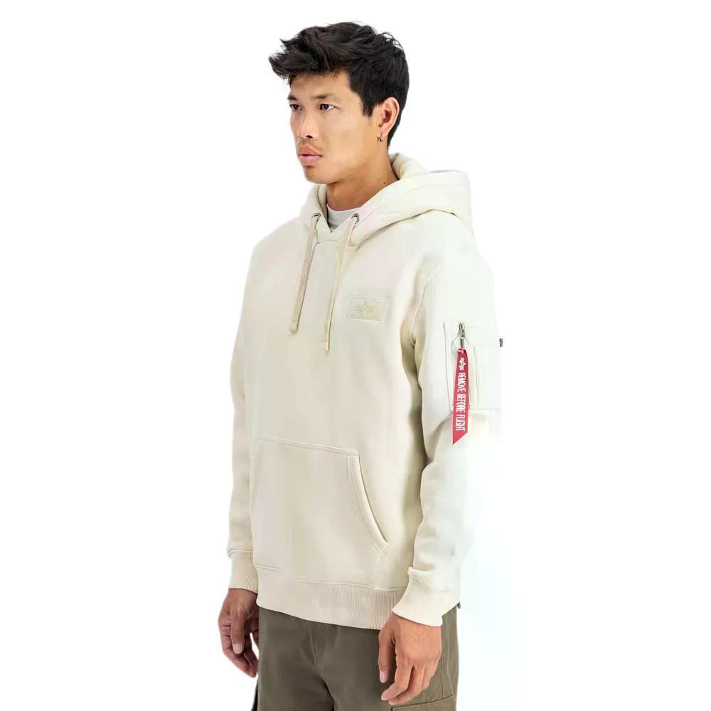 樂天商城 - アルファ インダストリーズ バックプリント フーディー （ VintageWhite ） | ALPHA INDUSTRIES Back Print hoodie [t]