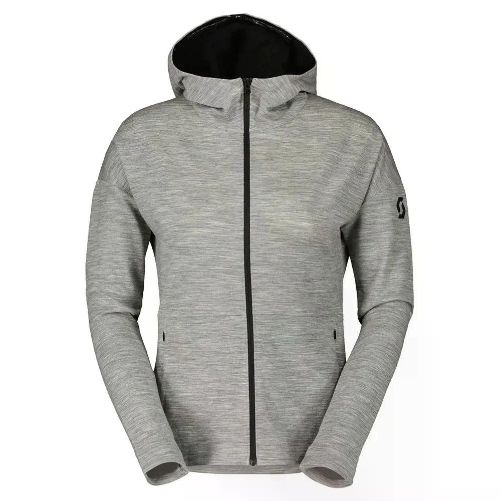 スコット コミューター メリノ フルジップ スウェットシャツ （ GreyMelange ） | SCOTT Commuter Merino full zip sweatshirt 