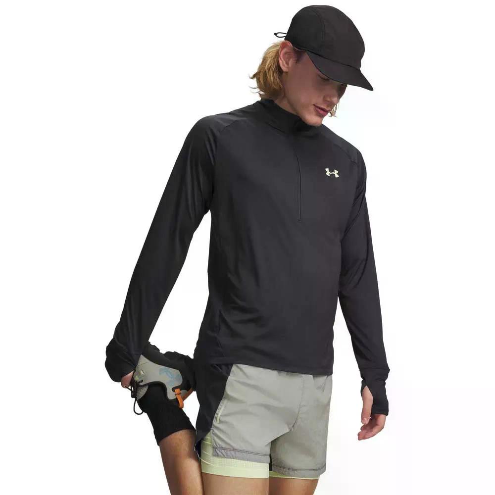 アンダーアーマー エクスプロア トレイル ラン ハーフジップ スウェットシャツ （ Gray ） | UNDER ARMOUR Explore Trail Run half zip sweatshirt 