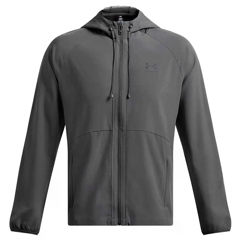 樂天商城 - アンダーアーマー ストレッチ ウーブン ウインドブレーカー （ Castlerock025/Black001 ） | UNDER ARMOUR Stretch Woven windbreaker [t]