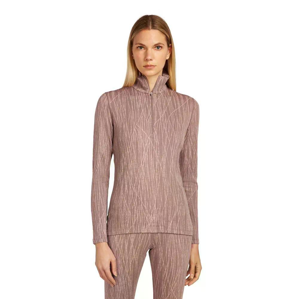 アイスブレーカー メリノ 260 テック バーテックス デルタ ラインズ AOP ロングスリーブ ベースレイヤー ウーマン （ Summit/Blush/J ） [t]