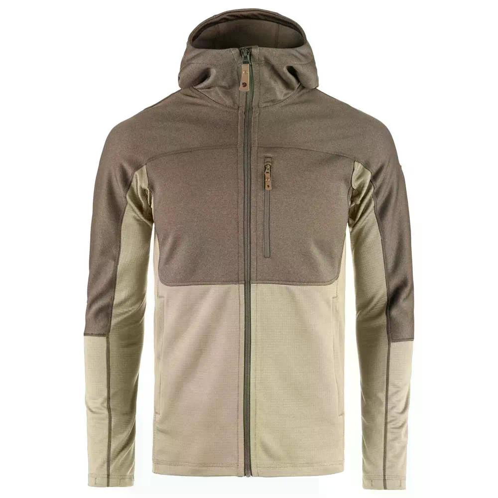 フェールラーベン アビスコ トレイル フルジップ フリース （ Fossil/SuedeBrown ） | Fjallraven Abisko Trail full zip Fleece 
