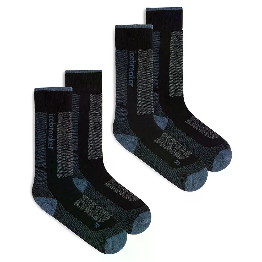 ICEBREAKER Merino Blend Ski+ Medium OTC 靴下 2 ユニット （ Black/Dawn/Graphite ） [t]