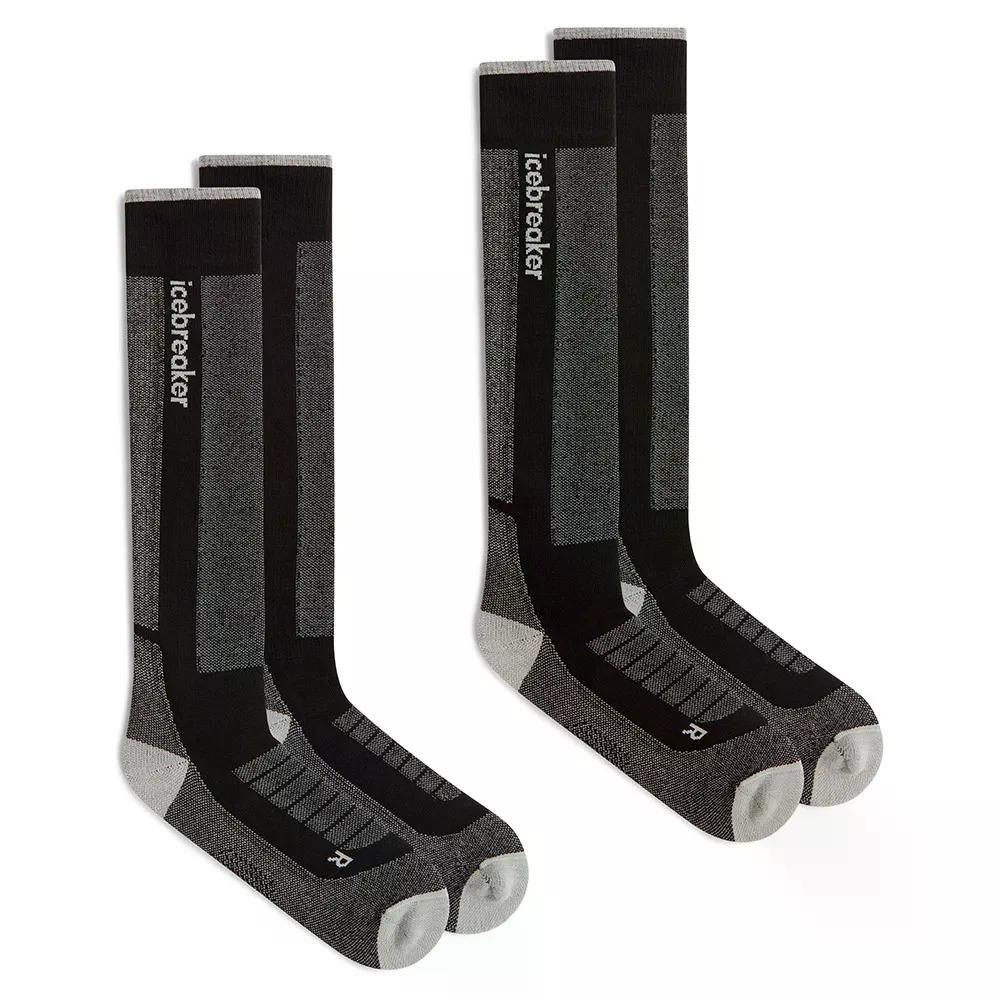 ICEBREAKER Merino Blend Ski Medium OTC 靴下 2 ユニット （ Black/Ether/Graphite ） t