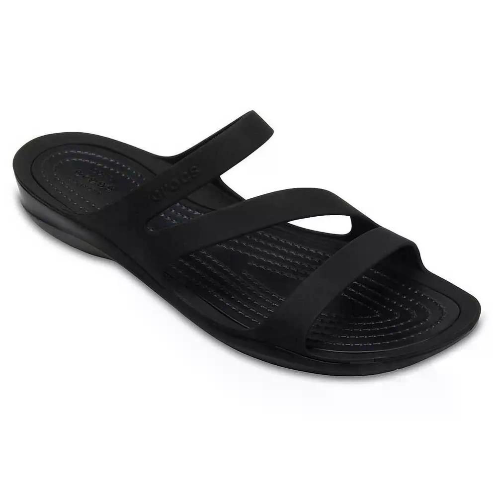 CROCS Swiftwater ビーチサンダル （ Black/Black ） [t]