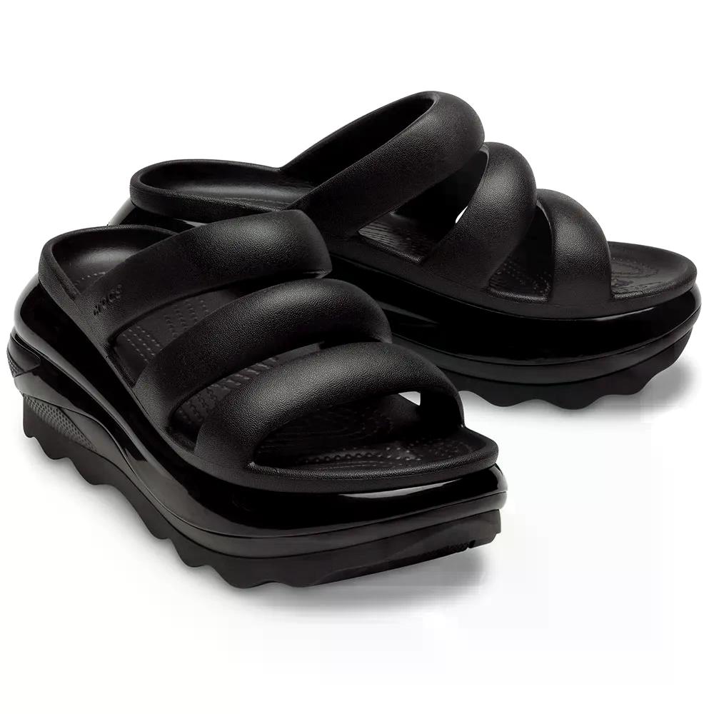 CROCS Mega Crush Triple Strap サンダル （ Black ） 