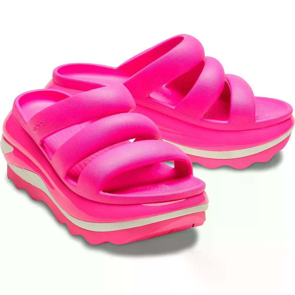 CROCS Mega Crush Triple Strap サンダル （ PinkCrush ） 