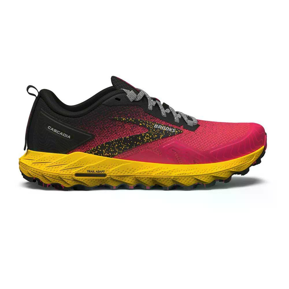 ブルックス カスケディア 17 レディース トレイル ランニングシューズ （ DivaPink/Black/LemonChrome ） | BROOKS Cascadia 17 Trail Running Shoes Women [t]