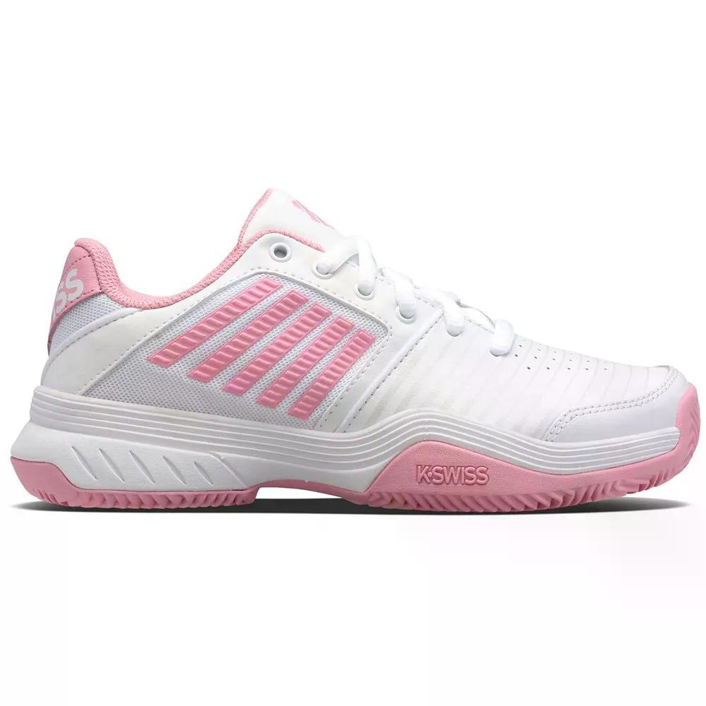 K-Swiss - ケースイス コート エクスプレス HB クレーコート シューズ レディース （ White/SeaPink ） | K-SWISS Court Express HB Clay Court Shoes Women [t]
