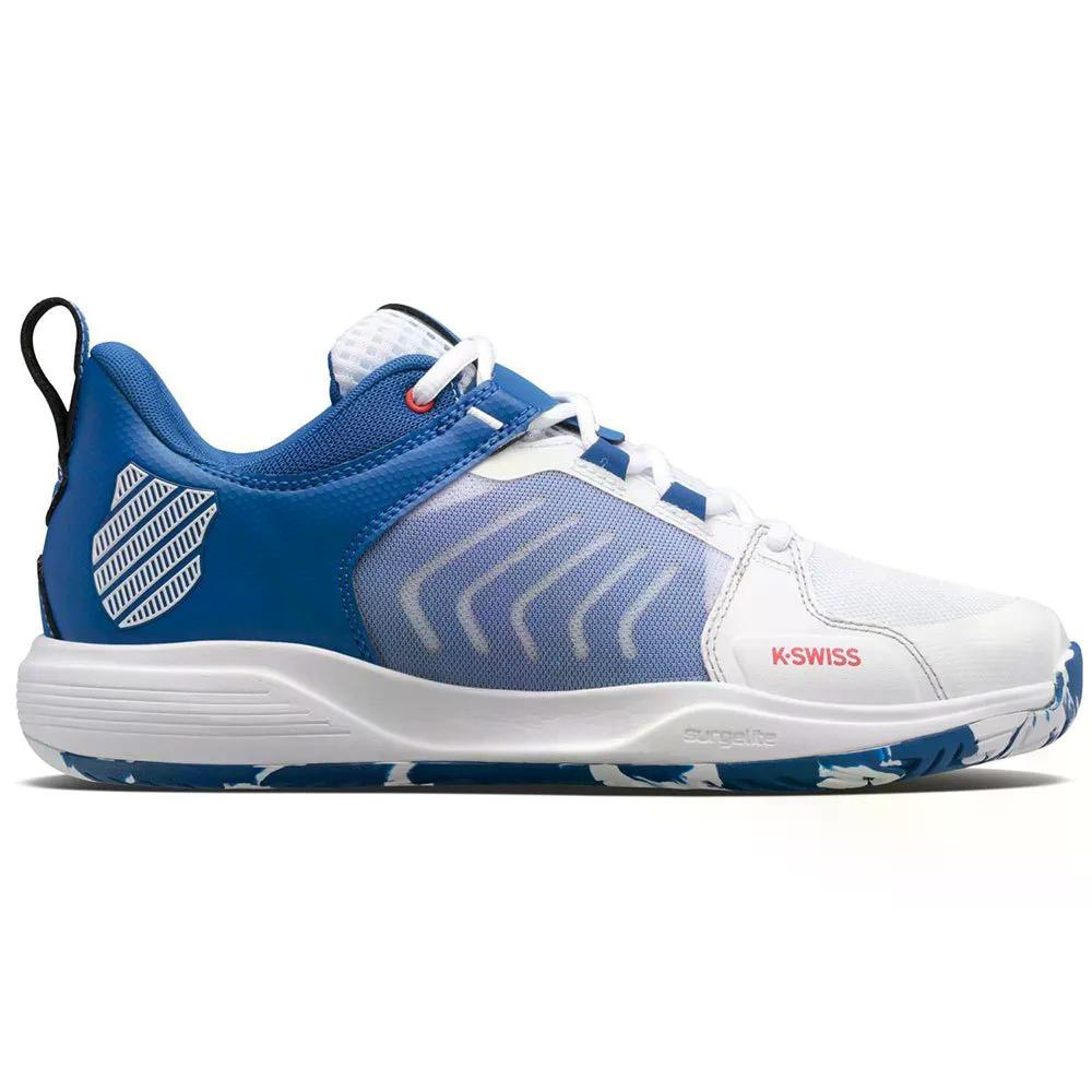 K-Swiss - K-SWISS Ultrashot Team すべてのコートシューズ （ White/ClassicBlue/BerryRed ） [t]