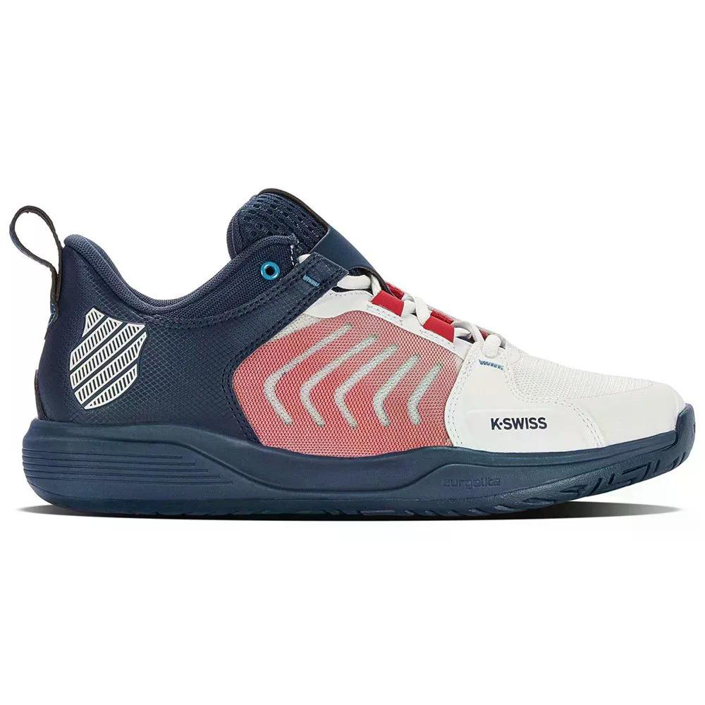 樂天商城 - ケースイス ウルトラショット チーム オールコート シューズ （ White/OpalBlue/Lollipop ） | K-SWISS Ultrashot Team All Court Shoes [t]