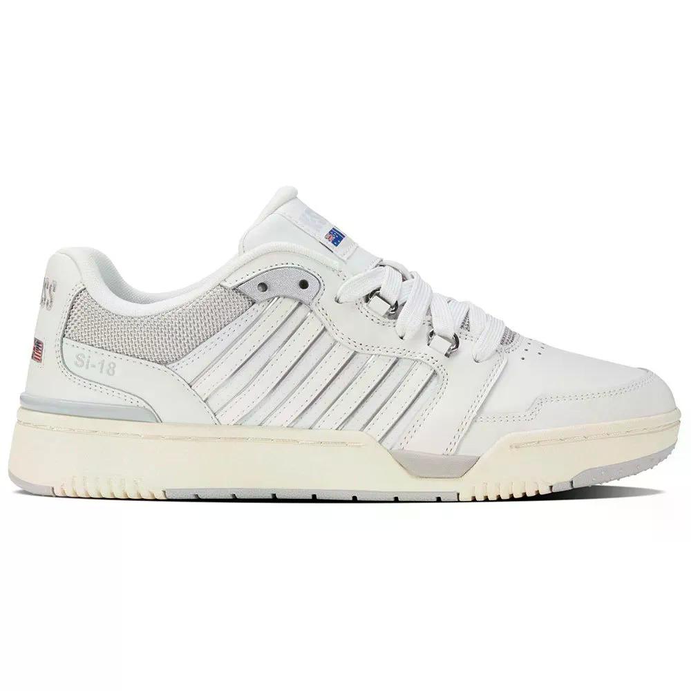 K-Swiss - ケースイス ライフスタイル SI-18 ライバル スニーカー （ Blanc/Gray/AntWhite ） | K-SWISS Lifestyle SI-18 Rival Sneakers [t]