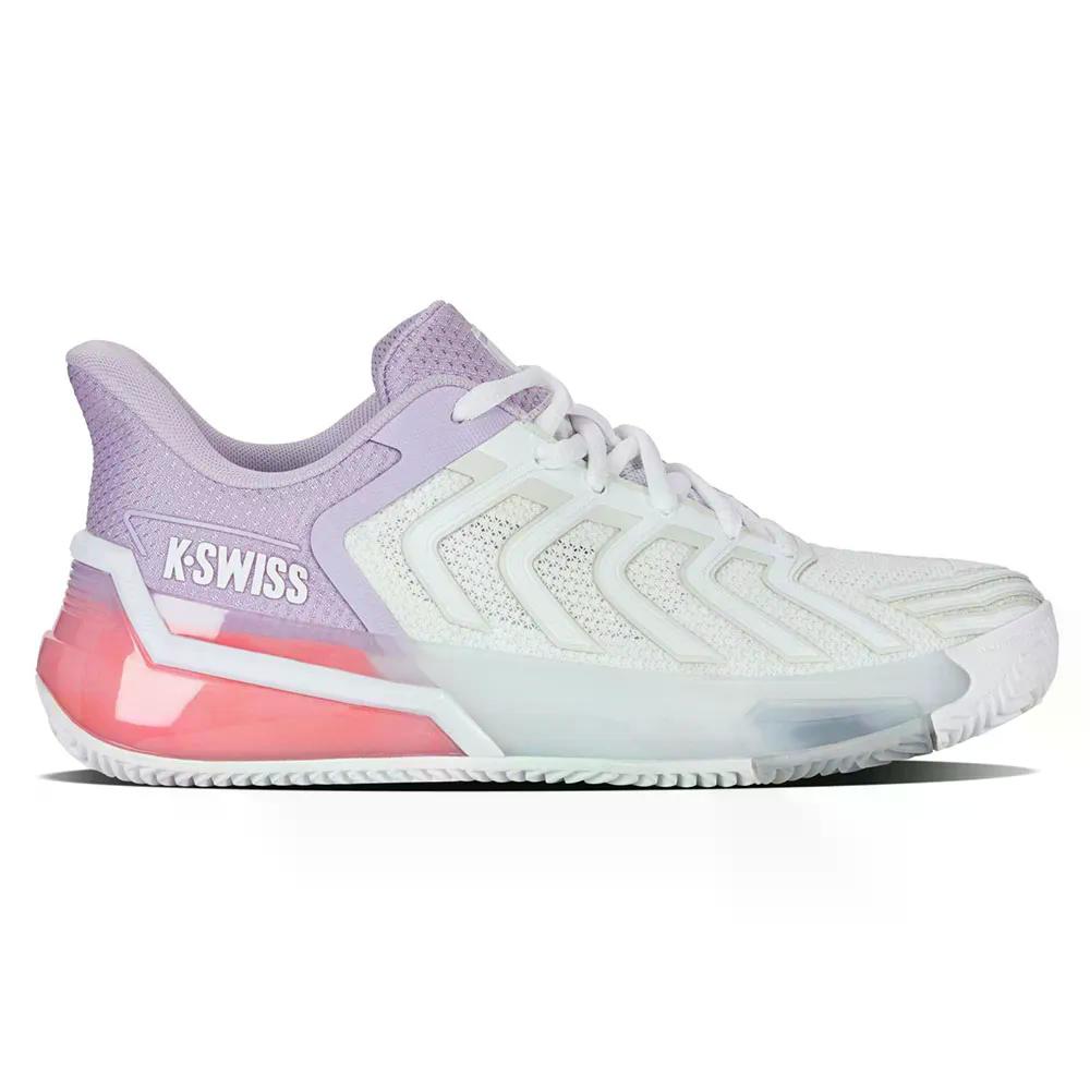 樂天商城 - ケースイス ウルトラショット 4 クレーコート シューズ レディース （ White/OrchidPetal/NeonBlaze ） | K-SWISS Ultra Shot 4 Clay Court Shoes Women [t]