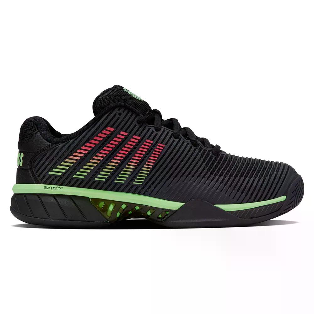 K-Swiss - ケースイス ハイパーコート エクスプレス 2 オールコート シューズ （ Black/SoftNeonGreen/NNLV ） | K-SWISS Hypercourt Express 2 All Court Shoes [t]