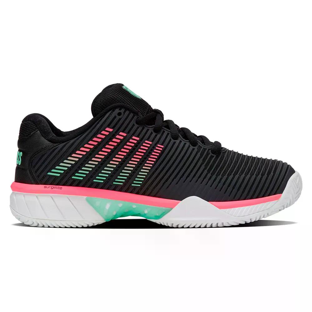 K-Swiss - K-SWISS Hypercourt Express 2 HB クレーコート用シューズ （ Black/White/NeonMint ） [t]