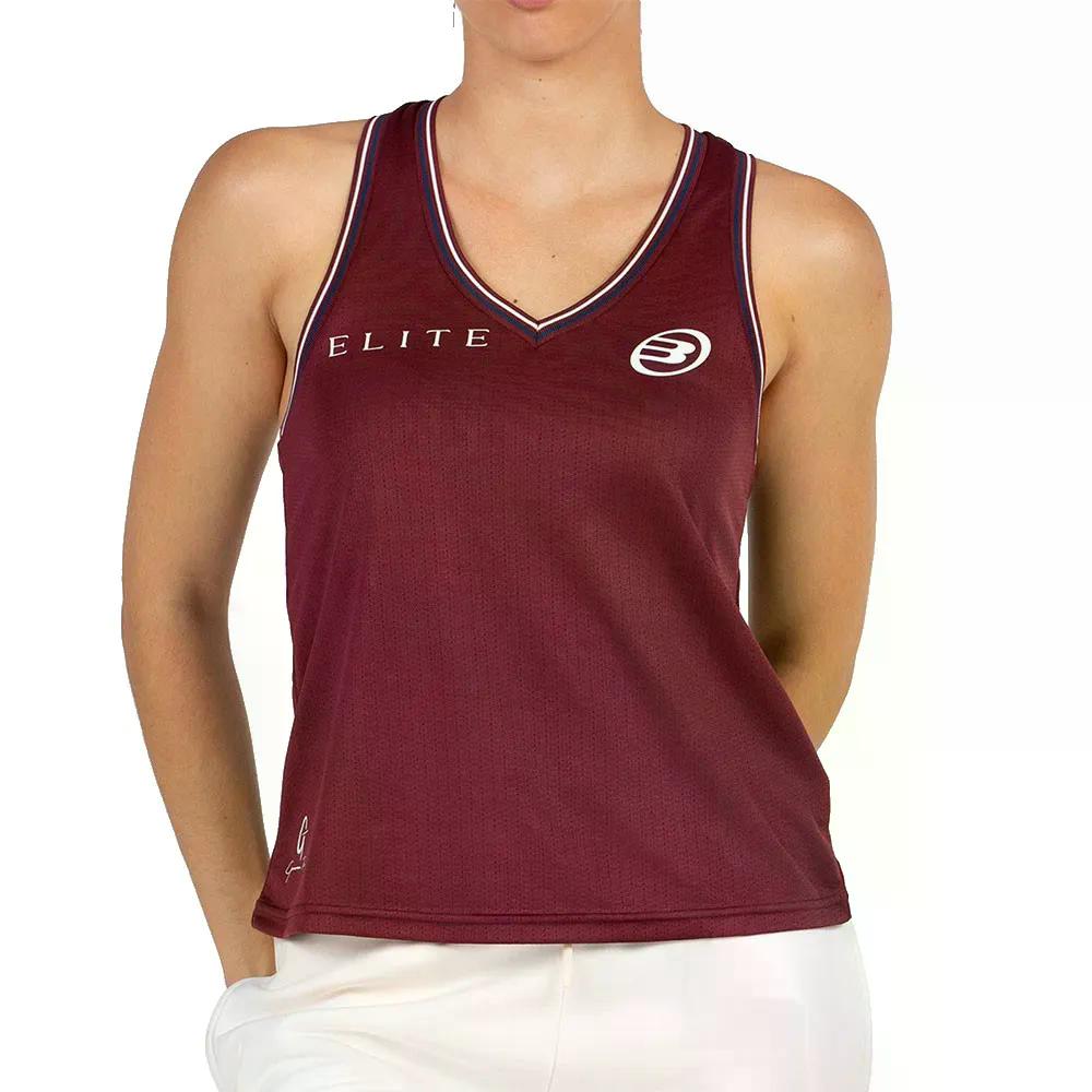 樂天商城 - ブルパデル ジェンマ 25I スリーブレス Tシャツ レディース （ BordeauxWine ） | BULLPADEL Gemma 25I Sleeveless T-Shirt Women [t]