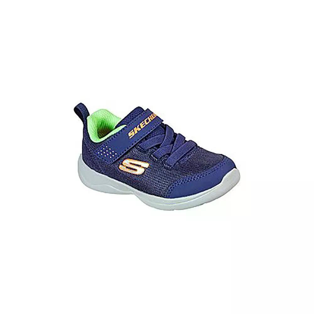 SKECHERS - SKECHERS Stepz 2.0 Mini Wanderer スニーカー （ NavyTextile/Synthetic/Lime&OrangeTrim ） [t]