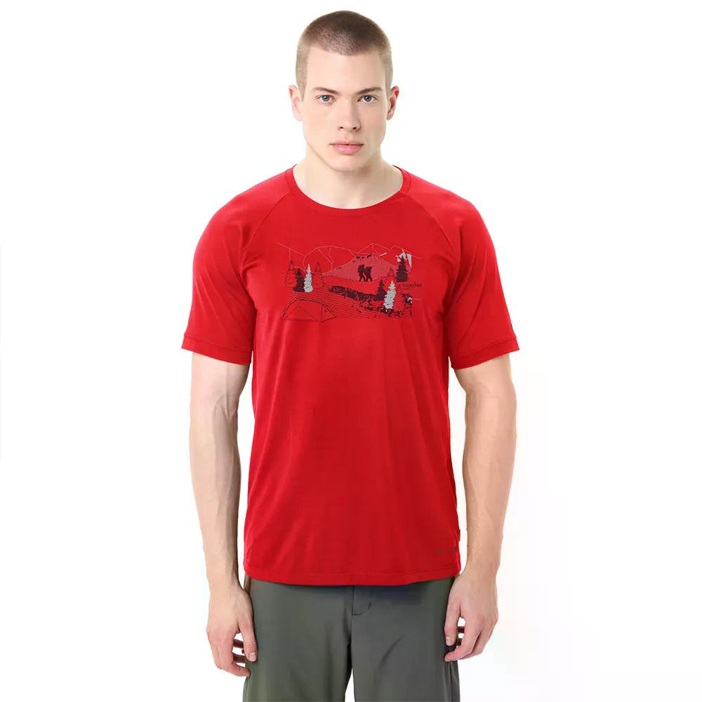 Rakuten - VAUDE Gleann II 半袖Tシャツ （ MarsRed ） [t]