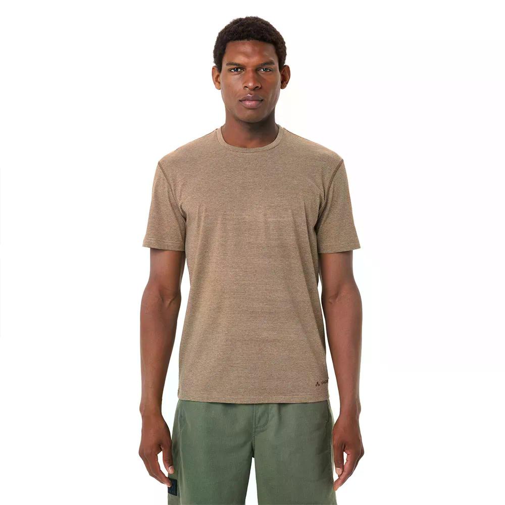 樂天商城 - VAUDE Mineo Striped II 半袖Tシャツ （ Tobacco ） [t]