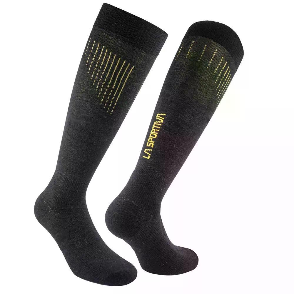 スポルティバ ウール サーモ ロング ソックス （ Black/Yellow ） | LA SPORTIVA Wool Thermo Long Socks [t]